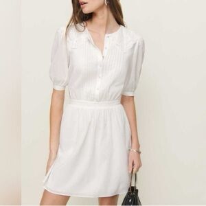 Reformation Kairos White Mini Dress NWT 0